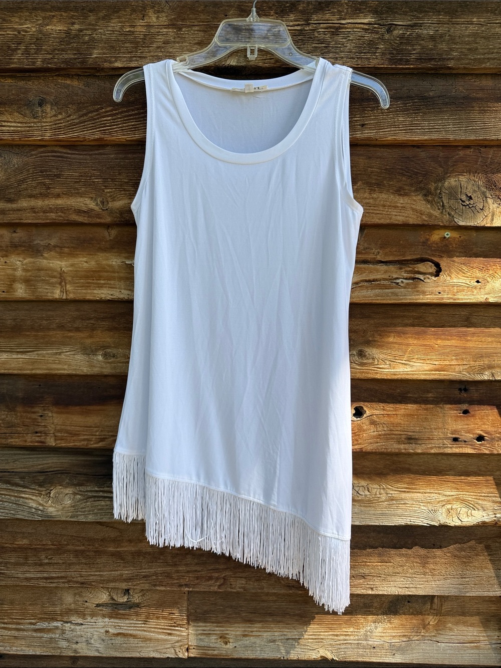 Spense top with fringe
